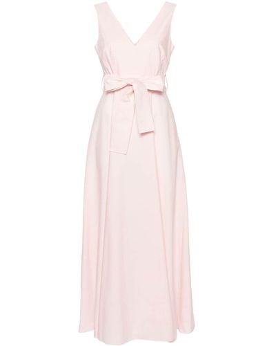 P.A.R.O.S.H. Langes Kleid aus Baumwollpopeline - Pink