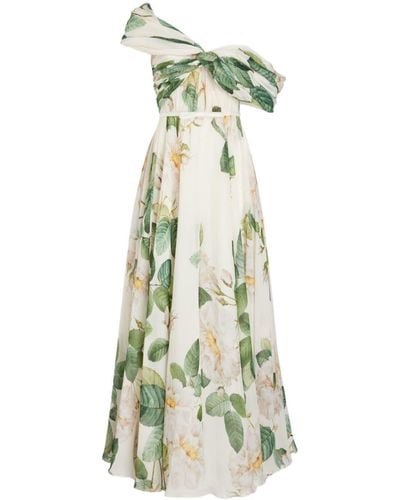 Giambattista Valli Robe longue Giant Bloom - Vert