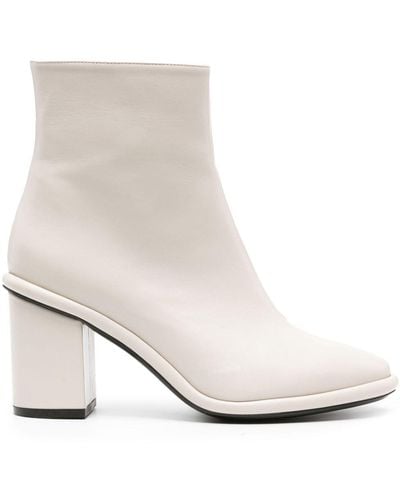 Roberto Festa Commy 70mm Leather Ankle Boots - White