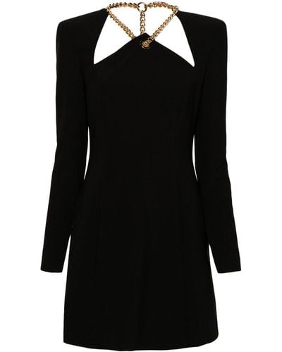Moschino Mini-jurk Met Schakelketting - Zwart