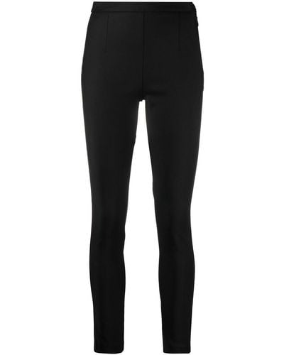 Patrizia Pepe Pantalones con lazo lateral - Negro