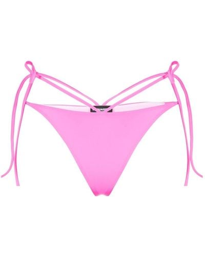 DSquared² Bikinihöschen mit Schleifenverschluss - Pink