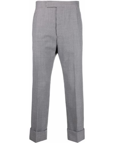 Thom Browne Fit 1 Houndstooth Trousers - Grey