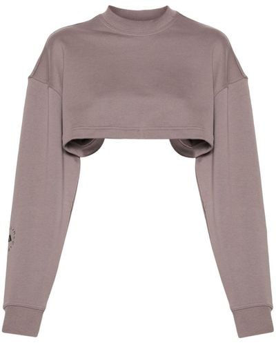 adidas By Stella McCartney Truecasuals Cropped Sweatshirt - Brown