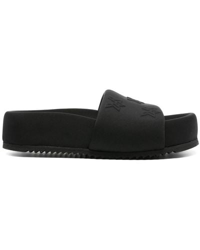 Vic Matié Logo-embossed Padded Sandals - Black