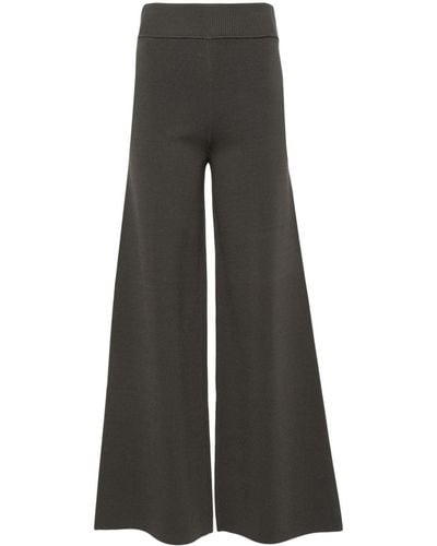 P.A.R.O.S.H. Roma High-waist Knitted Trousers - Grey