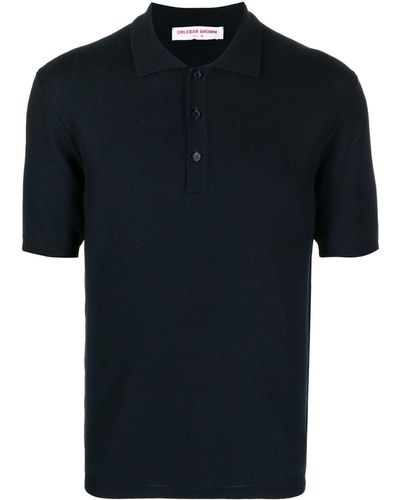 Orlebar Brown Button-placket Detail Polo Shirt - Blue