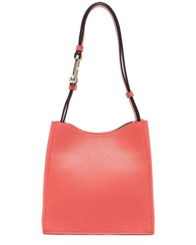 Furla Nuvola Leather Shoulder Bag - Red