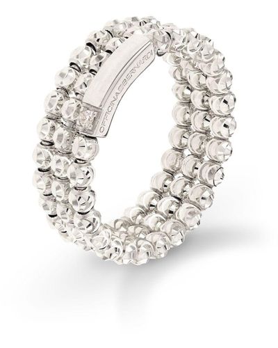 Officina Bernardi 18kt White Gold Moon Diamond Ring