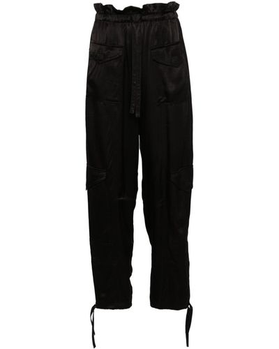 Ganni Black Relaxed Fit Pants