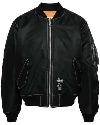 Stussy Built Reversible Bomber Jacket - Black