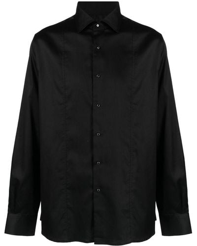 Karl Lagerfeld Panelled Cotton Shirt - Black