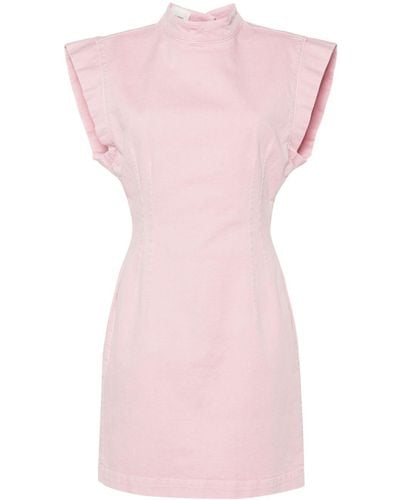 Isabel Marant Mini-jurk Met Open Rug - Roze