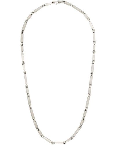 M. Cohen Sterling Silver Rectangular-link Necklace - Metallic