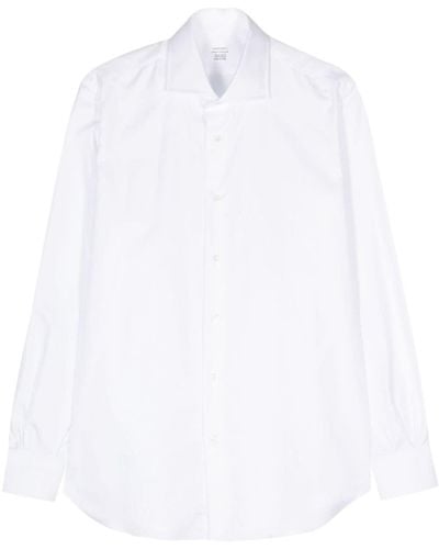 Mazzarelli Long-sleeve Cotton Shirt - White