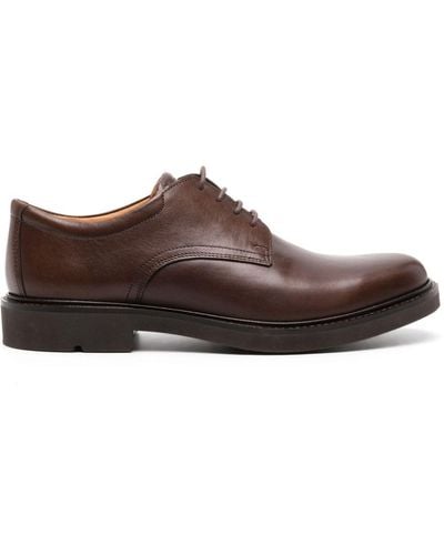 Ecco Metropole London Leather Oxford Shoes - Brown