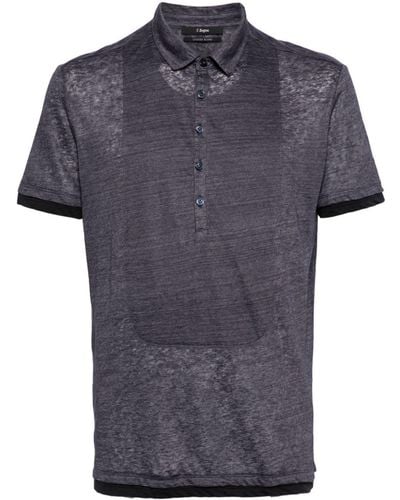 Zegna Short-sleeve Cotton Polo Shirt - Blue