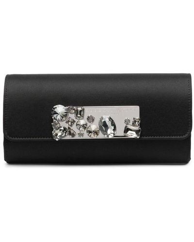 Roberto Festa Pat Crystal-embellished Clutch Bag - Black