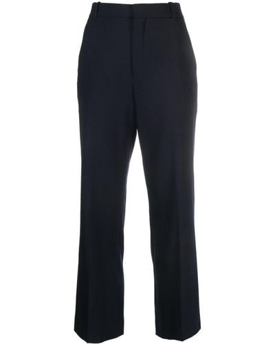 Chloé Cropped Tailored Trousers - Blue