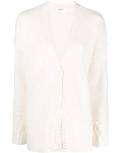 P.A.R.O.S.H. V-neck Knitted Cardigan - White