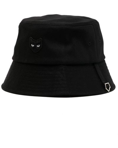 ZZERO BY SONGZIO Panther Cotton Bucket Hat - Black