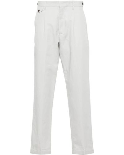 Dunhill Tapered-leg Chino Trousers - White