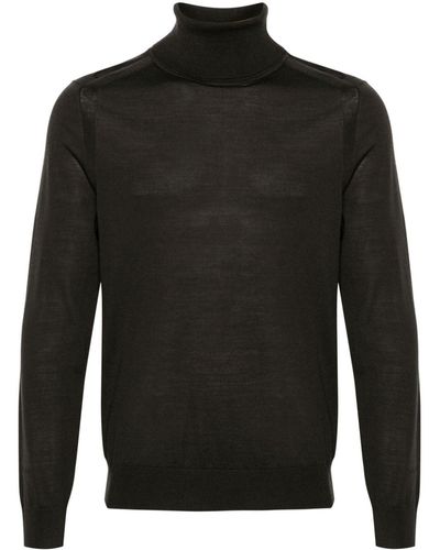 Paul Smith Roll-neck Merino Sweater - Black