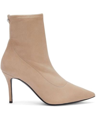 Giuseppe Zanotti Mirea 90mm Suede Boots - Natural