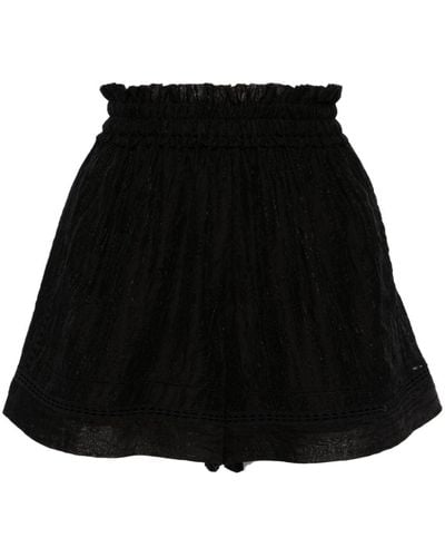 IRO Davinia Pattern-jacquard Shorts - Black