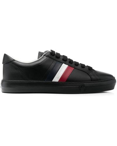 Moncler Side-stripe Low-top Sneakers - Black