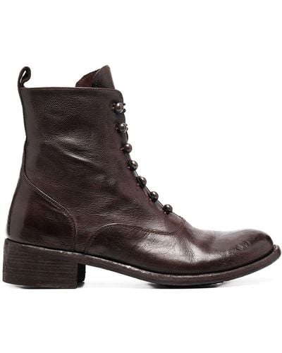 Officine Creative Lison Lace-up Boots - Brown