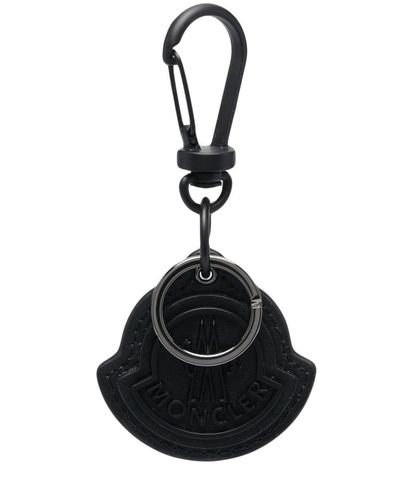 Moncler Schlüsselanhänger mit Logo - Schwarz