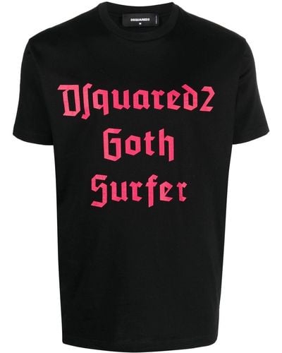 DSquared² T-shirt Goth Surfer - Noir