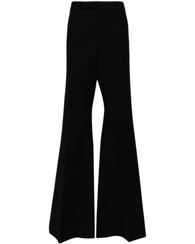 Rick Owens Wool wide-leg trousers - Negro