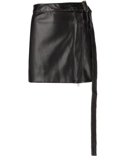 Eckhaus Latta High-waisted Belted Mini Skirt - Black