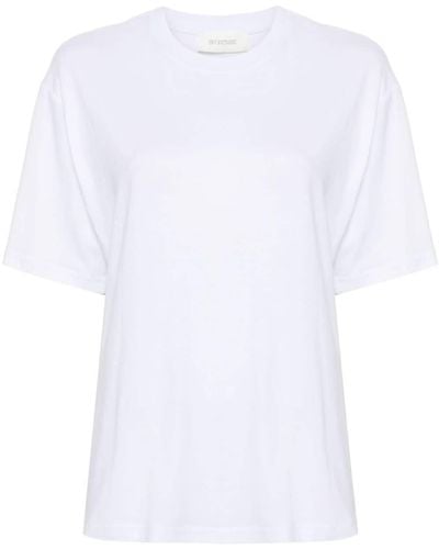 Sportmax T-shirt en coton à col rond - Blanc