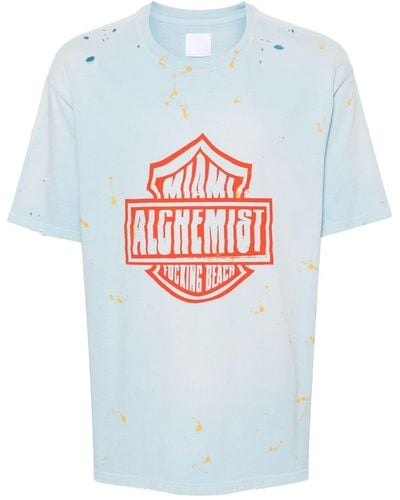Alchemist Camiseta con efecto envejecido y logo - Gris