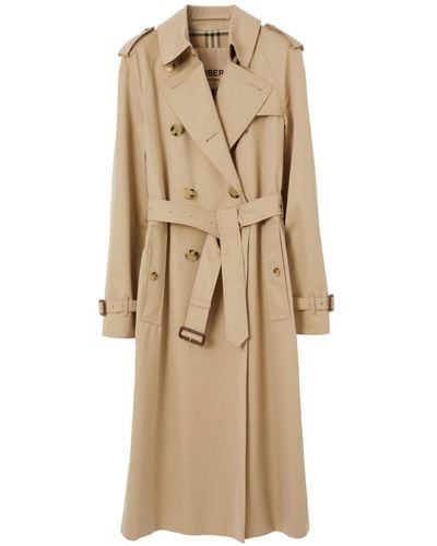 Burberry The Long Waterloo Heritage Trench Coat - Natural