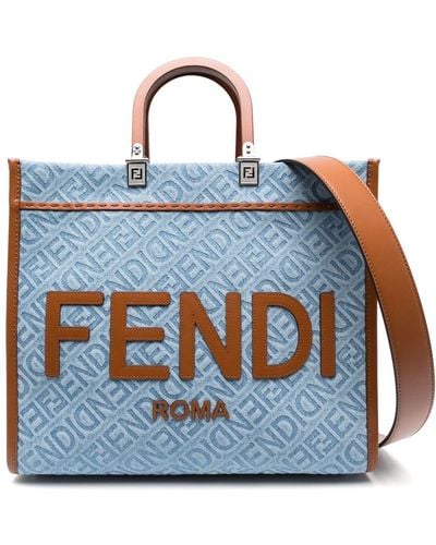 Fendi Sunshine Medium Shopper - Blauw