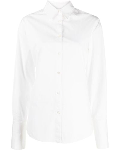 Monse Buckle-fastened Cotton Shirt - White