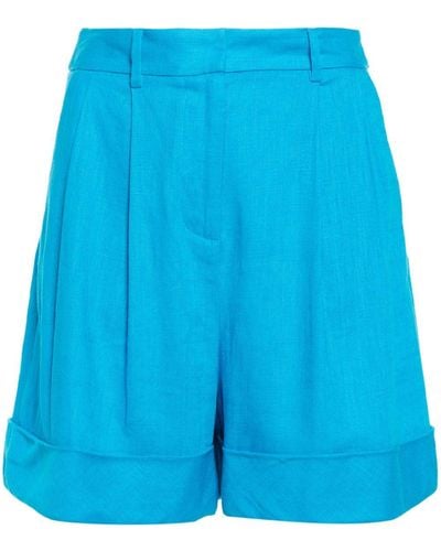 Diane von Furstenberg Shiana Tailored Shorts - Blue