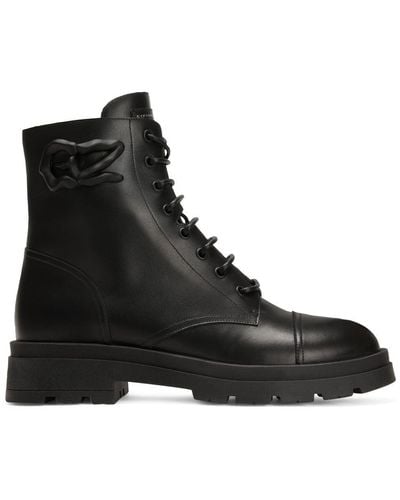 Giuseppe Zanotti Harlock Zalì Combat Boots - Black