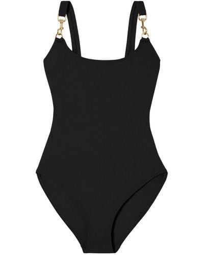 Tory Burch Clip One-piece Swimsuit - Black