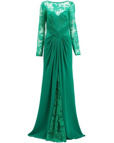 Tadashi Shoji Ravina Embroidered Gown - Green