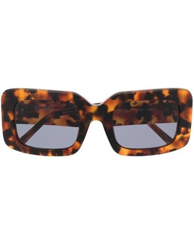 The Attico X lunettes de soleil carrées Jorja - Marron