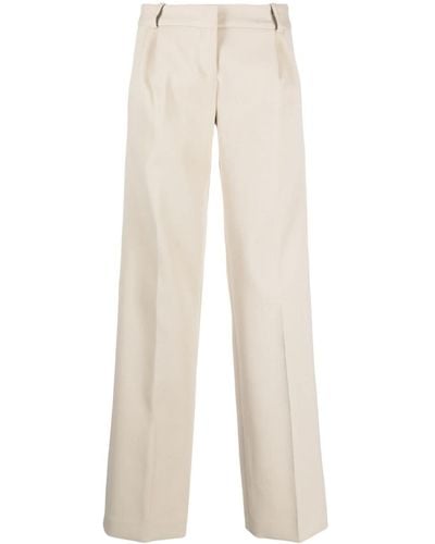 Coperni Pantalon de tailleur à coupe droite - Blanc
