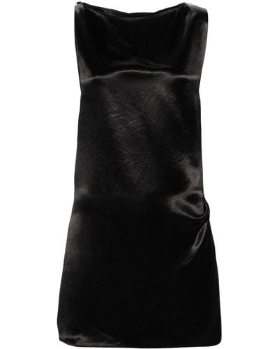 Jean Paul Gaultier Corset Lacing Satin Minidress - Black