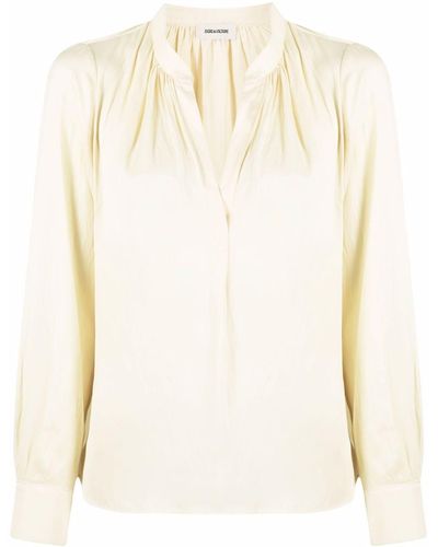 Zadig & Voltaire Tink Satin Blouse - Yellow