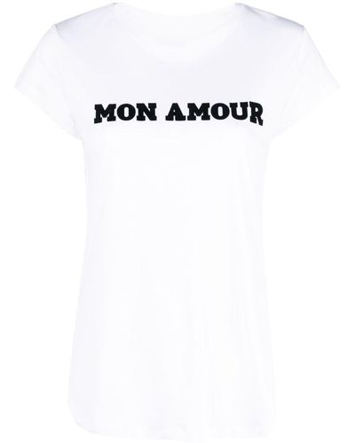 Zadig & Voltaire T-shirt Mon Amour - Bianco