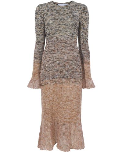 Proenza Schouler Multi Marl Knitted Dress - ナチュラル
